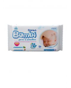 Sanita Bambi Pure & Sensitive Baby Wet Wipes 64 Wipes