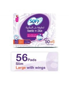 Sofy Gentle to Skin Large Pad 29 Cm 50 Pads + 6 Free