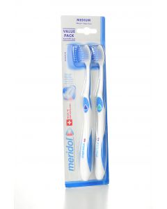 Meridol Tooth Brush Medium 1+1 Value Pack