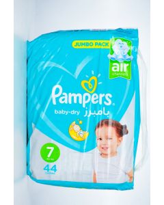 pampers Baby Dry 7 +15 Kg 44 Pcs