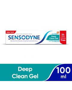 Sensodyne Deep Clean Gel Tooth Paste 100ml 33% Free