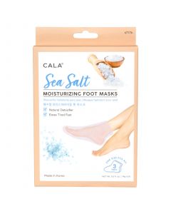 Cala Sea Salt Moisturizing Foot Masks 3 Pairs