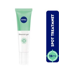 NIVEA Face Spot Treatment Blemish Gel, Clear Up Anti-Acne Sea Salt, Salicylic & Hyaluronic Acid, 15ml