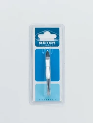 Beter Chrome-Plated Straight Point Tweezers 7.2Cm