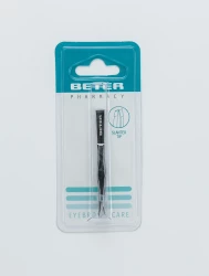 Beter Diagonal Gilded Point Chromed Tweezer 7.4 Cm