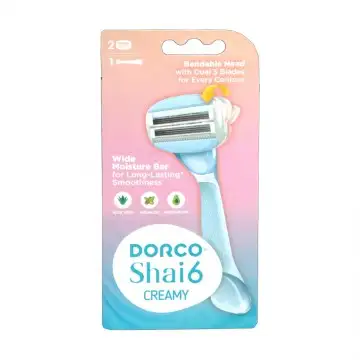 Dorco Shai 6 Creamy (1H+2C) Sys Razor Blister Lsx1002