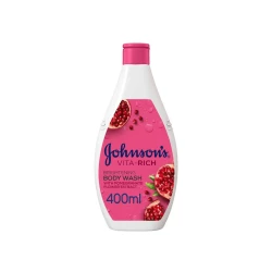 Johnson Vita-Rich Brightening Body Wash With Pomegranate Flower Extract 400 ML