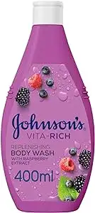 Johnson Vita-Rich Replenishing Body Wash With Raspberry Extract 400 ML