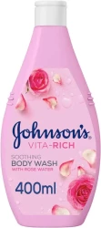 Johnson Vita-Rich Soothing Body Wash With Rose Water 400 ML