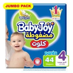 Babyjoy Culotte Size 4 Large Jumbo Pack 8-10 Kg 44 Diaper Pants