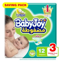 Babyjoy Culotte Size 3 Medium 6-12 Kg Saving Pack 12 Diaper Pants