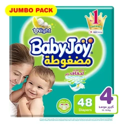 Babyjoy Compressed Diamond Pad Size 4 Large 10-18 Kg 48 Diapers
