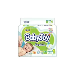Babyjoy Compressed Diamond Pad Size 1 Newborn 0-4 Kg Mega Pack 84 Diapers