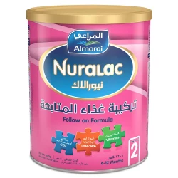 Almarai Nuralac Stage 2 Formula Baby Milk Powder 400 Gm
