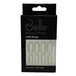 Belle Press On Nails -( Cloud) Matte Gray
