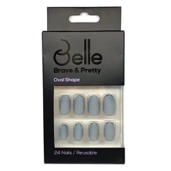 Belle Press On Nails -( Mirage) Matte Gray