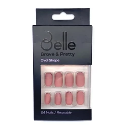 Belle Press On Nails (Zahr) Matte Dusty Pink