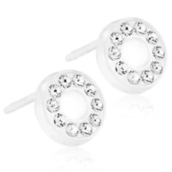 Blomdahl Earrings Brilliance Puck Hollow Crystal Mp