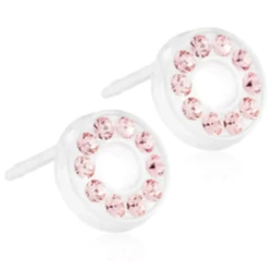 Blomdahl Earrings Brilliance Puck Hollow Rose Mp