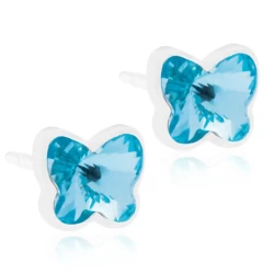 Blomdahl Earrings Butterfly Aquamarine Mp