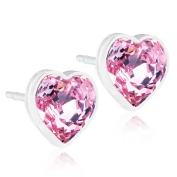 Blomdahl Earrings Heart 6Mm Light Rose Mp