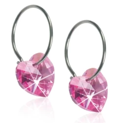 Blomdahl Earrings Heart Rose Nt