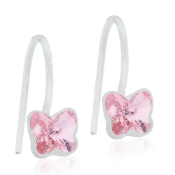 Blomdahl Earrings Pendant Fixed Butterfly Light Rose