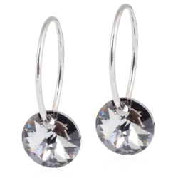 Blomdahl Earrings Round Crystal Nt