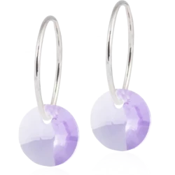Blomdahl Earrings Round Violet Nt