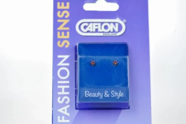 Caflon Earring G P 2Mm Amethyst 1 Pair