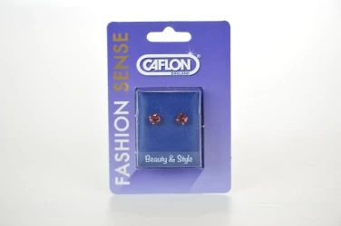 Caflon Fashion Gold Plated 5Mm Amethyst Tiffany Ear Piercing 1 Pair