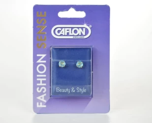 Caflon Earring Mar Aquamarine 1 Pair