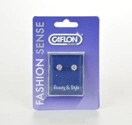 Caflon Earring Cubic Zirconia Pink 1 Pair