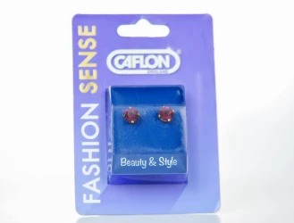 Caflon Earring G P 2Mm Amethyst 1 Pair