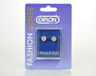 Caflon Earring Cubic Zirconia Pink 1 Pair
