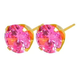 Caflon Fashion Ear Ring Fj8Czp-2364 Cubic Zirconia Pink