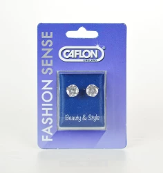 Caflon Earring Cubic Zirconia Pink 1 Pair