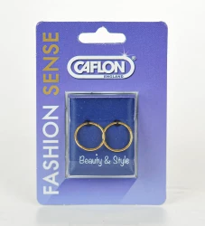 Caflon Earring Hoop White 1 2 Inch 1 Pair