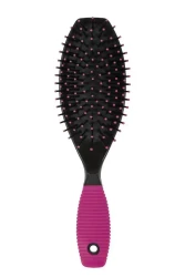Intervion Hair Brush Black With Violet Handle