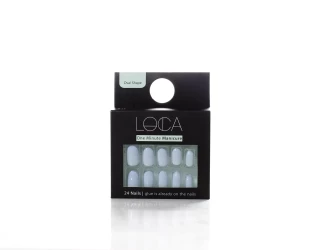 Loca Nails Baby Blue Oval Shape No.17