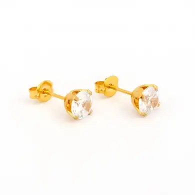 Studex Sensitive Fashion Earring S6100 Gold Cubic Zirconia
