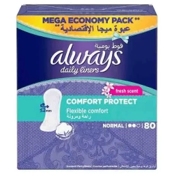 Always Daily Flexible Comfort Normal Fresh 80Pcs