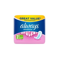Always Cotton Soft Ultra Thin Long Sanitary Pads With Wings 20 Sanitary Pads