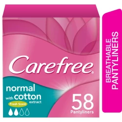 Carefree Cotton Fresh Scent 56 Daily Care