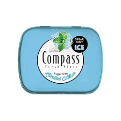 Compass Sugar Free Spearmint Ice Mint 50 Pieces 14 Gm