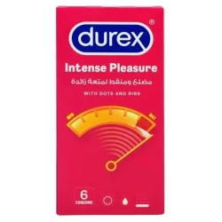 Durex Intense Pleasure Condoms 6 Pcs