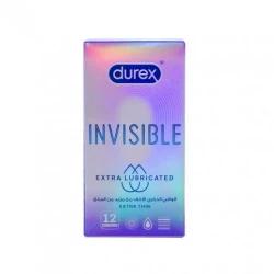 Durex Invisible Extra Lubricated Condoms 12 Pcs