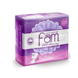 Fam Folded Pads Super-Size Without Wings 30 Pads