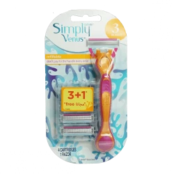 Gillette Simply Venus Razor Refill 4 Cartridges 1 Handle 262