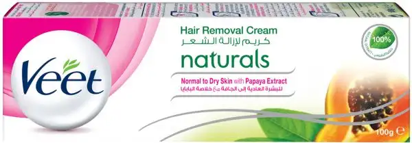 Veet Hair Removal Cream Naturals Normal and Dry Skin 100 Gm